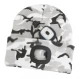 CACIULA CU LAMPA DE CAP USB 60LM LED CAMUFLAJ GRI AR9